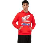 Fox Racing Felpa con cappuccio da uomo Honda Casual Pull over Hoody - Rosso