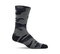 Fox Racing Fox Camo Crew Sock Calzini, Nero Mimetico, S-M Unisex-Adulto