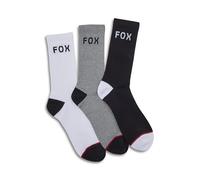 FOX Crew 3-Pack Calzini, nero-grigio-bianco, taglia 39 40 41 42 per maschi
