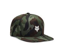 FOX Head Camo Tech Snapback Berretto, verde-marrone