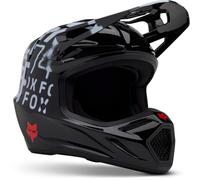 Fox Racing Fox V3 Seventy4 Helmet Black M, Casco Unisex Adulto, Nero