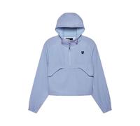 Fox Racing Giacca a Vento da Donna Survivalist | 4 Vie Stretch MTB con Mezza Zip e Corda, Blu Cashmere, M