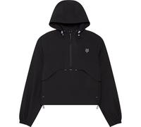 Fox Racing Giacca a vento da donna Survivalist | 4 vie stretch MTB con mezza zip e corda, nero/nero, S