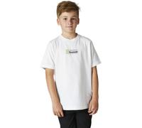 Fox Racing Kawasaki Short Sleeve Tee, Camicia Bambini Unisex, Optic White, M