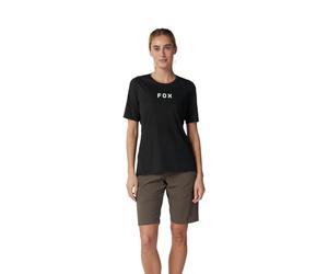 Fox Racing Koszulka Rowerowa Fox Lady Ranger Wordmark Black S T-Shirt, Nero, S Donna