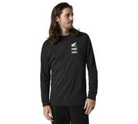 Fox Racing Maglietta Manica Lunga Honda, Uomo, Nero, Large