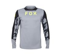 Fox Racing Maglia da Ciclismo a Maniche Lunghe, Unisex, da Adulto, con Volpe Defend Taunt Steel Grey XL