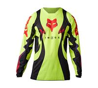 Fox Racing Maglia da Uomo 180 KOZMIK, Giallo Fluorescente, L, Giallo Fluorescente, L