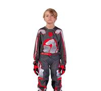Fox Racing Maglia Giovani 180 Atlas Motocross, Grigio/Rosso, L