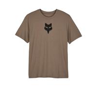 Fox Racing Maglietta a Maniche Corte da Donna con Testa di Vol T-Shirt, Chai, S