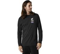 Fox Racing Maglietta Manica Lunga Honda, Uomo, Nero, Small