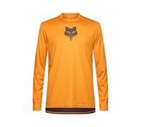 Fox Racing Ranger LS Jersey Fox Head Ranger Maglia da Mountain Bike a Maniche Lunghe, Caramel Fox Head, L