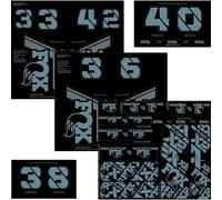 Fox Racing Shox Kit Decalcomanie Forcella & Shock Storm Blue, Taglia Unica