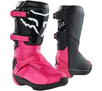 FOX RACING Stivali Buckle Bambino,Nero/Rosa,8