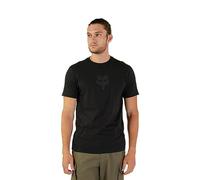 Fox Racing T-Shirt da Uomo Standard Fox Head SS Prem, Nero/Nero, L