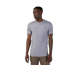 Fox Racing T-Shirt Standard da Uomo Wordmark SS Tech, Grafite mélange, M