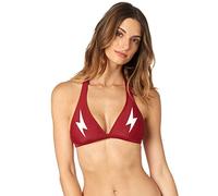 Fox Racing Throttle Maniac Fixed Halter Dark Red Top per Bikini Donna