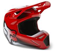 FOX RACING Toxsyk V1, Casco Boys, Rosso Fluo, YS