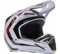 Casco cross FOX V1 Kairos Bianco/rosso fluorescenteS Bianco,rosso fluorescente