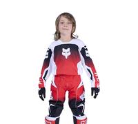 Fox Racing Youth 180 Shield - Maglia per Motocross, Dirt Bike, Colore: Rosso Fluo, Taglia M