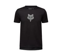 FOX Kinder Ranger Foxhead Bikeshirt, Größe M, Radtrikot Kinder, nero