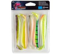 Fox Rage Esca in gomma per jiggen & spinning su pesci predatori, lucioperca Pro Shad Mixed UV Colour Pack, lunghezza: 7,5 cm