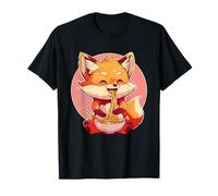 Fox Ramen Fox Noodle Art Japanese Noodles Kawaii Anime Maglietta