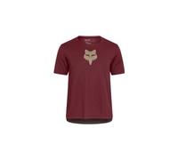 Fox ranger head maglia a maniche corte da bambino bordeaux