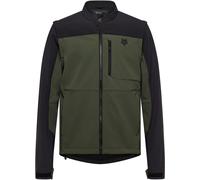 FOX Ranger Off-Road Softshell Giacca da motocross, Verde scuro/nero, Taglia L