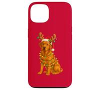 Fox Red Lab, pigiama leggero a forma di albero di Natale, con cane Labrador Custodia per iPhone 13