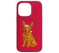 Fox Red Lab, pigiama leggero a forma di albero di Natale, con cane Labrador Custodia per iPhone 13 Pro