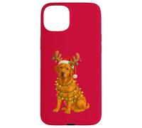 Fox Red Lab, pigiama leggero a forma di albero di Natale, con cane Labrador Custodia per iPhone 15 Plus