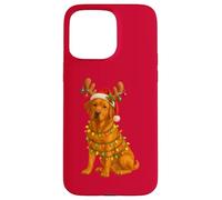 Fox Red Lab, pigiama leggero a forma di albero di Natale, con cane Labrador Custodia per iPhone 15 Pro Max
