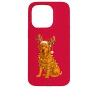 Fox Red Lab, pigiama leggero a forma di albero di Natale, con cane Labrador Custodia per iPhone 15 Pro