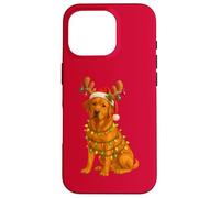 Fox Red Lab, pigiama leggero a forma di albero di Natale, con cane Labrador Custodia per iPhone 16 Pro