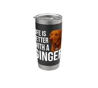 Fox Red Labrador Owner Bicchiere termico in acciaio inox doppia parete