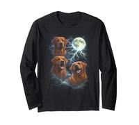 Fox Red Labrador Retriever Moon Dog Lover Maglia a Manica