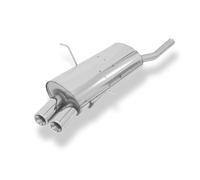 FOX Scarico Inox 2x76mm Terminale Per BMW 316i 318i E46 Limousine Touring Coupé