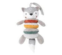 Fox-Shaped Stroller Toy, Cartoon Activity Toy, 11.02x4.72 Inches Colorful Hand Bell Puppet with Interactive Feature, Crib Toys, Stroller Accessory with Durable Design, Kids Toys for Home and Travel