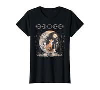 Fox Si siede sulla Luna Maglietta con Stampa Grafica Economica