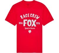 FOX Slogan Premium Maglietta, bianco-rosso, taglia M per maschi