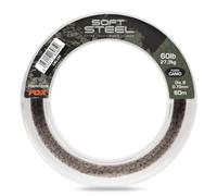 Fox Soft Steel Fleck Camo Leader 60 Lb (27,3 kg), 0,70 mm - 80 m, cavo terminale per carpa