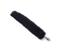 Fox Tail Metal Anal Butt Plug Sex Toys Animal Role Play BDSM Sex Products For Woman Couples Adult Games Erotic Cosplay(Black)