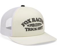 FOX Trick Mesh Cappello da Camionista, Bianco cremoso