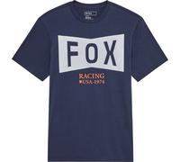 FOX Typeface Premium Maglietta, blu-arancione per maschi