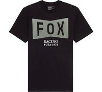 FOX Typeface Premium Maglietta, nero-bianco-verde per maschi
