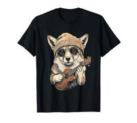Fox Ukulele Beanie Y2K Estetico Maglietta