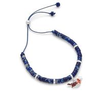 Fox Under The Moon Stacey McNeill - Braccialetto placcato in argento con ciondolo a forma di pettirosso rosso, regalo dell'amicizia, regolabile, con scritta "Sometimes It's the Little Things"