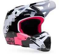 FOX V1 Digi Image Casco da motocross, nero-rosa, taglia L per maschi