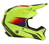 FOX V1 Flora MIPS Casco Motocross, nero-giallo, taglia L